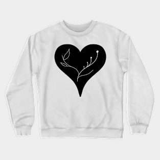 floral heart design Crewneck Sweatshirt